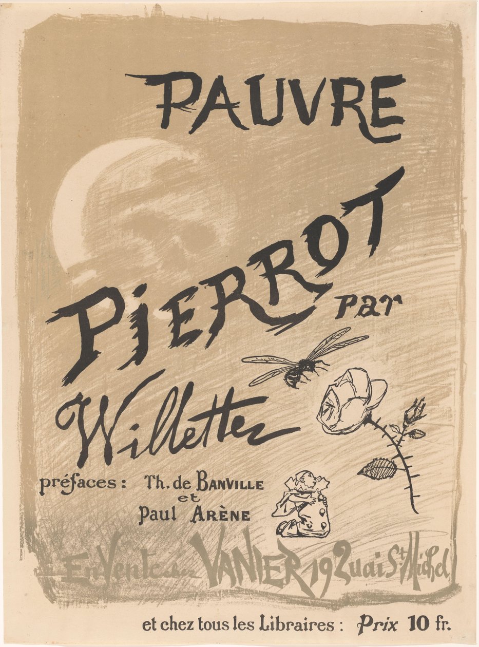 Plakát k Pauvre Pierrot od Adolphe Léon Willette od Adolphe Leon Willette