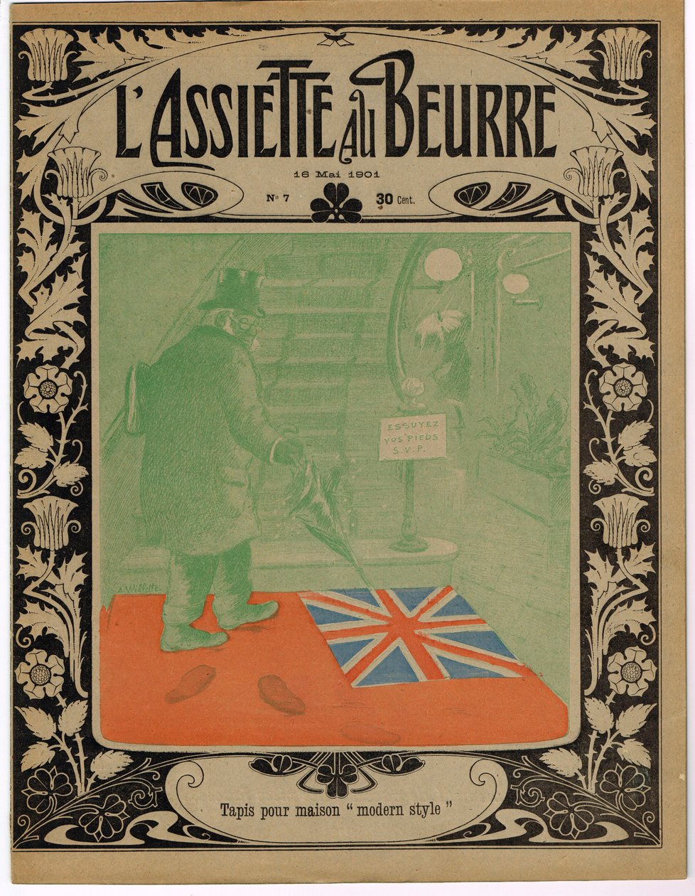 Obálka „“The Butter Tale””, Satirique en Colors od Adolphe Leon Willette