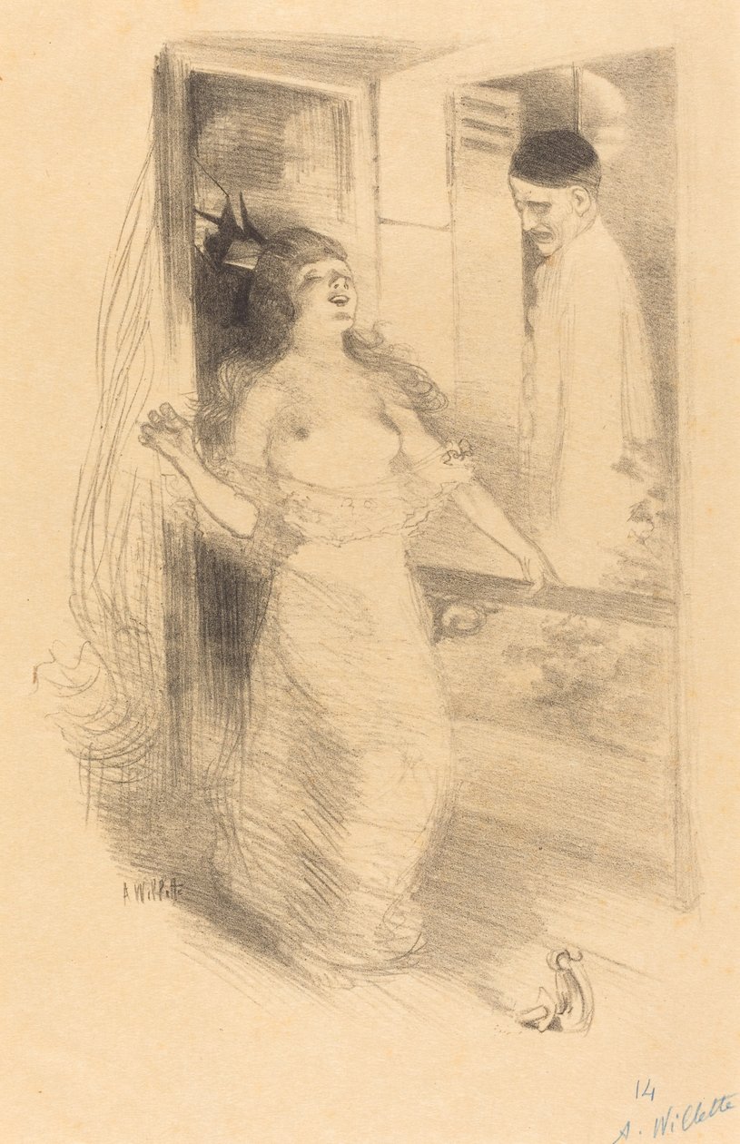 Závěsný klaun (Pierrôt pendu) od Adolphe Leon Willette