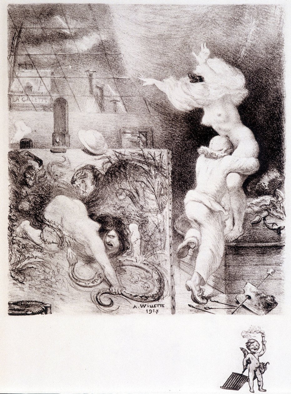 Lust - Kresba Willette od Adolphe Leon Willette