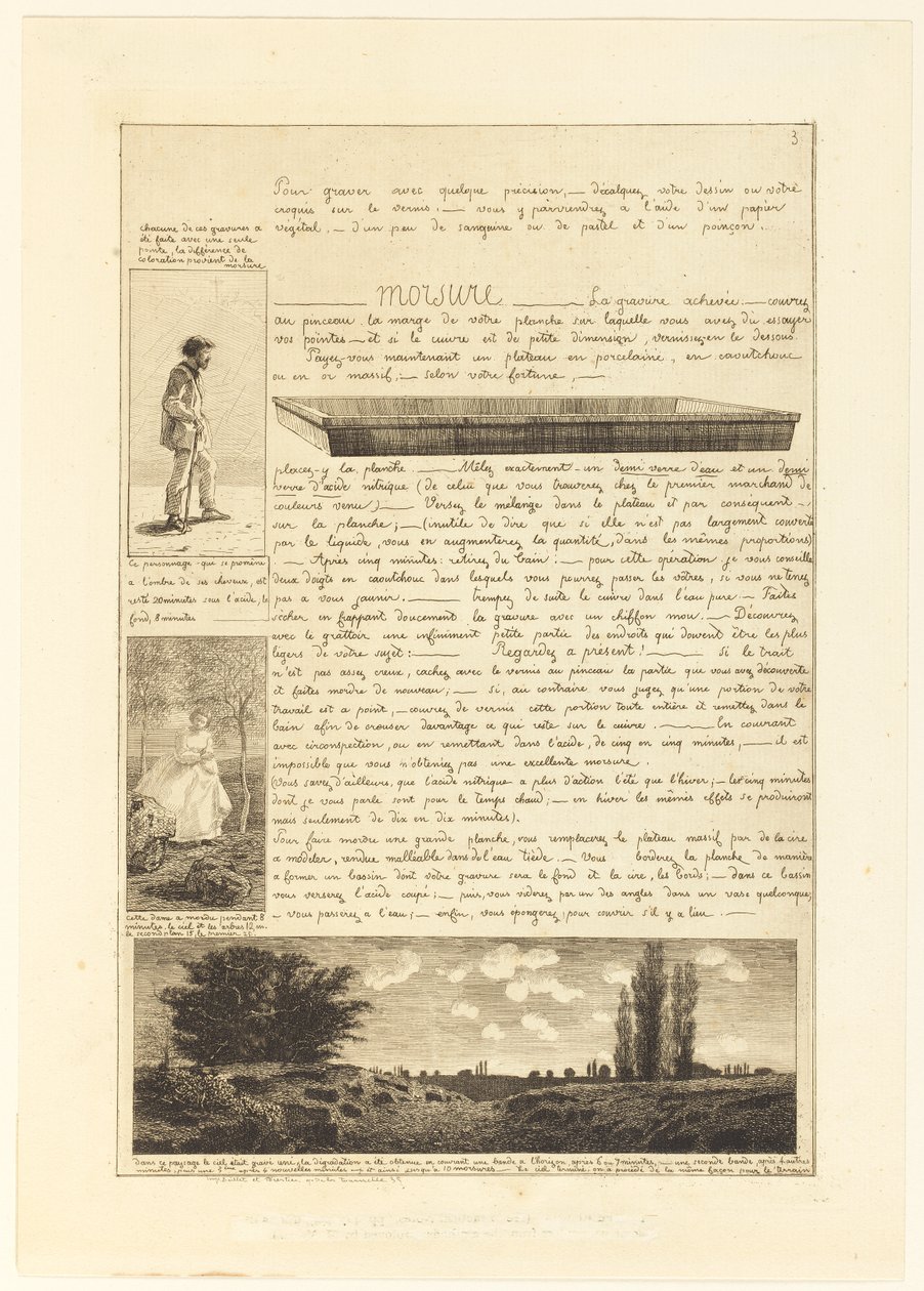 Dopis o prvcích leptu, strana 3 od Adolphe Martial Potemont