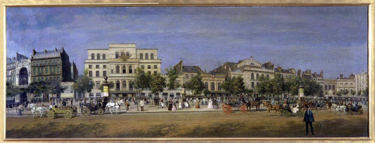 Paříž, Boulevard du Temple od Adolphe Martial Potemont