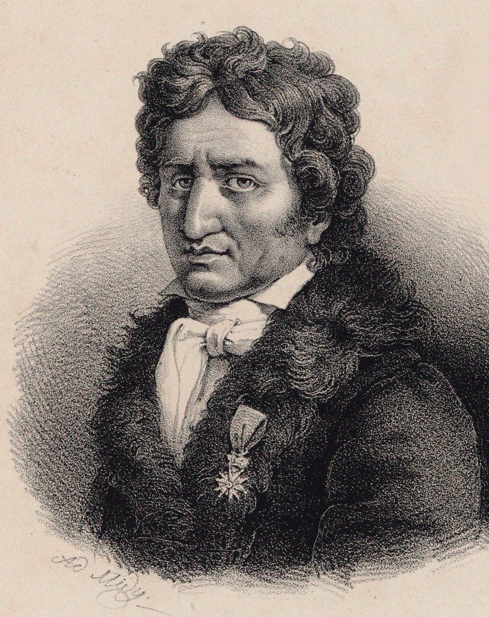 Portrét skladatele Pierra-Alexandra Monsignyho 1729-1817. od Adolphe Midy