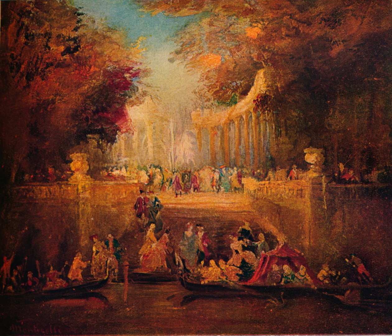 Fete Champetre, c1870 od Adolphe Joseph Thomas Monticelli