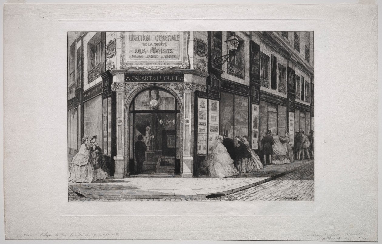 Ředitelství Société des Aquafortistes, 1864. od Adolphe Théodore Jules Martial Potémont