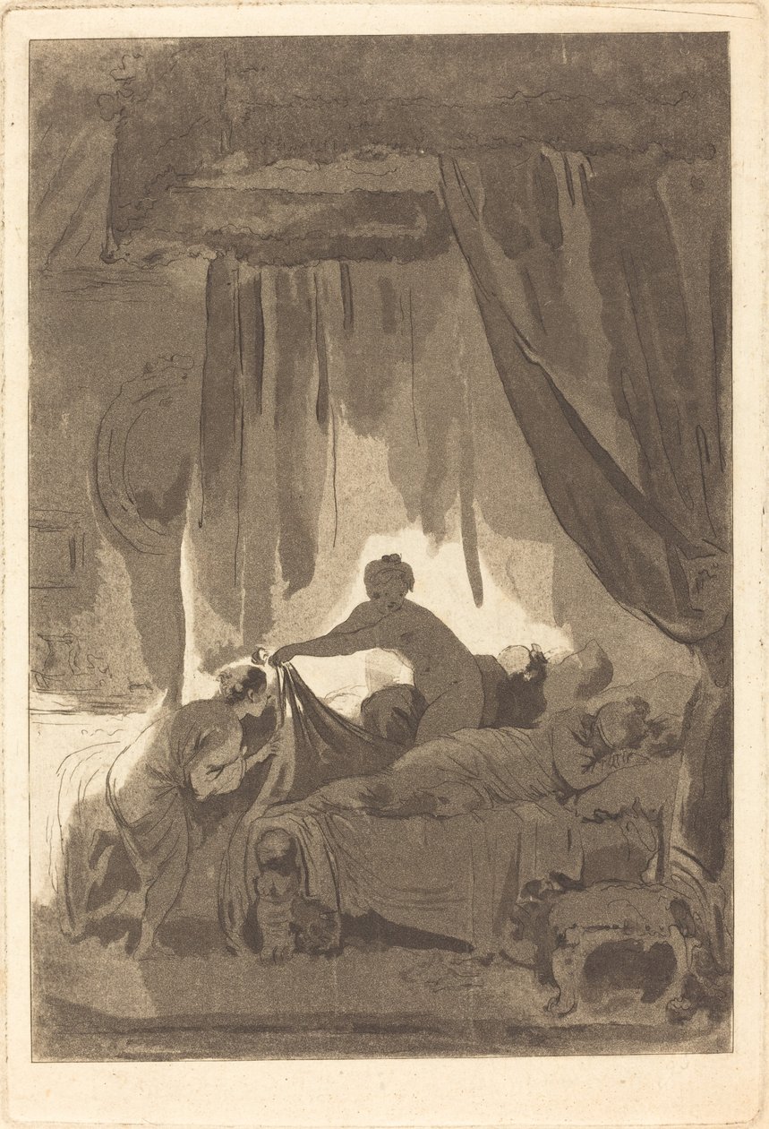 Mona Lisa od Adolphe Théodore Jules Martial Potémont after Jean Honoré Fragonard