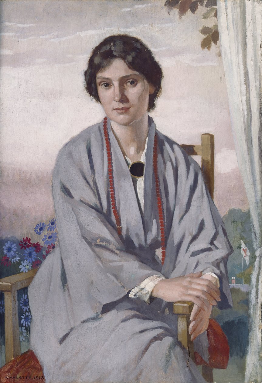 Portrét May Aimee Smith od Adolphe Valette