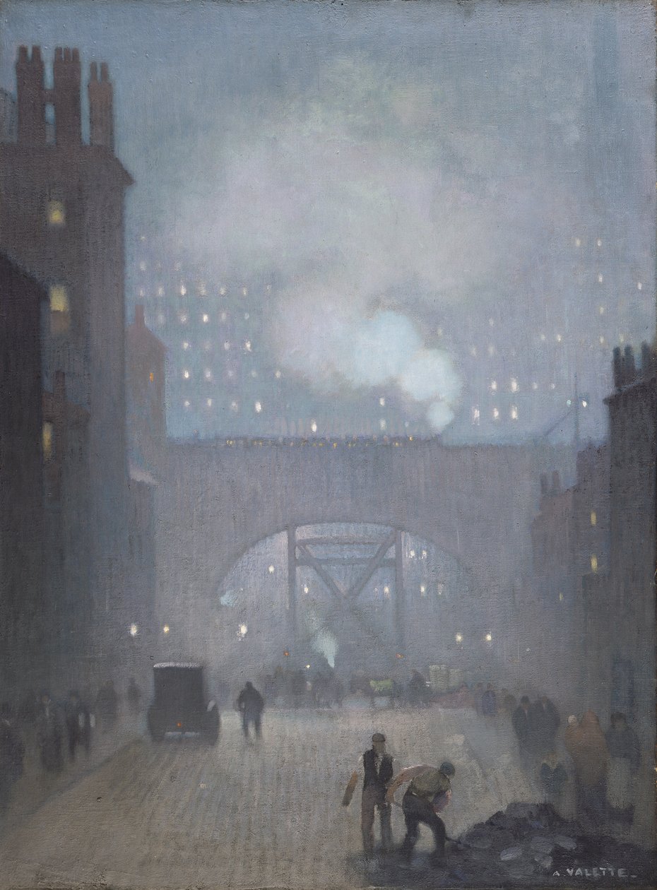 York Street vedoucí do Charles Street, Manchester od Adolphe Valette