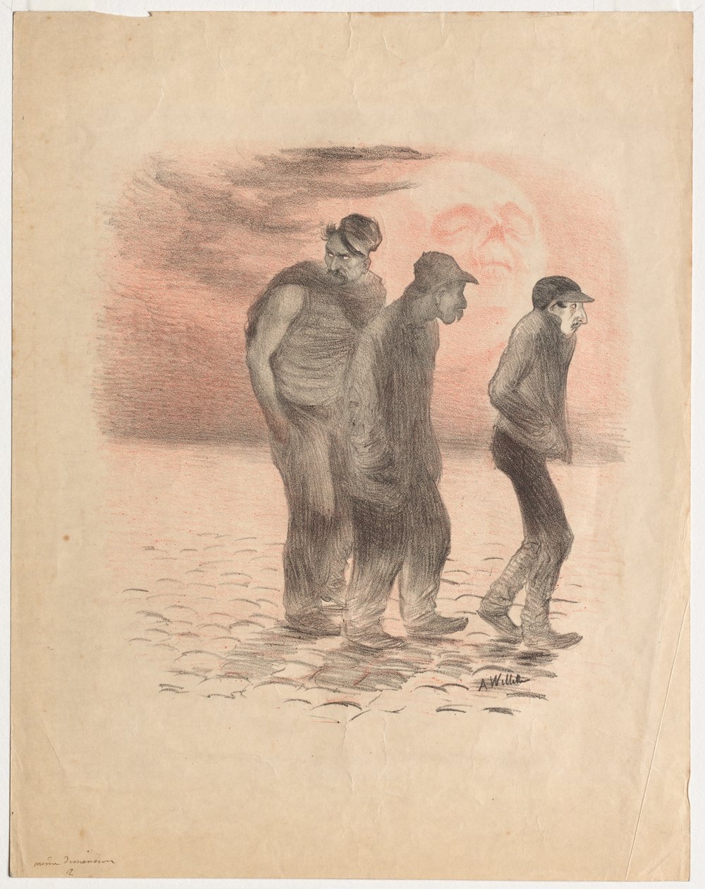 Pařížské scény a vrazi od Adolphe Willette