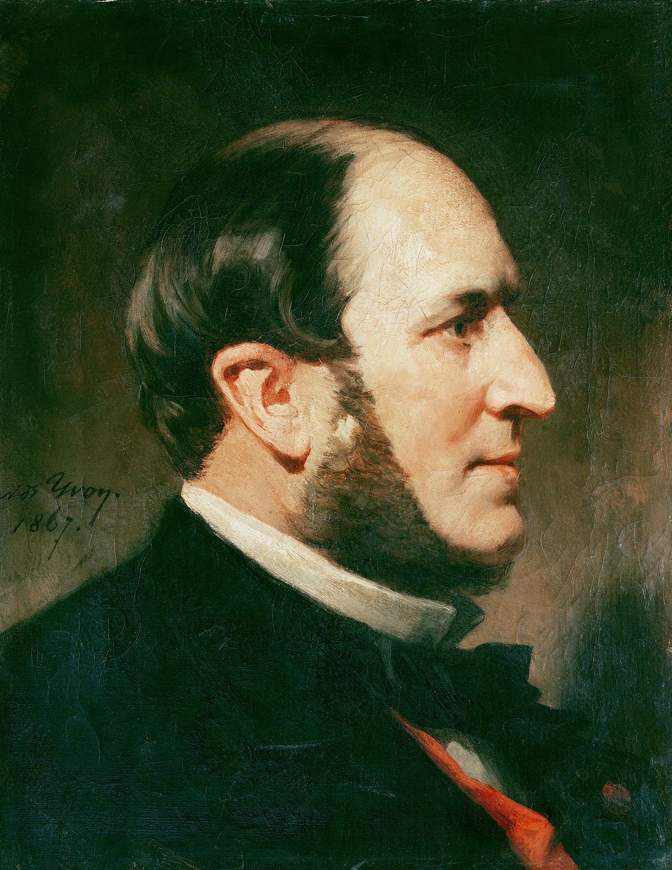 Baron Georges Eugene Haussmann (1809-91) 1867 od Adolphe Yvon
