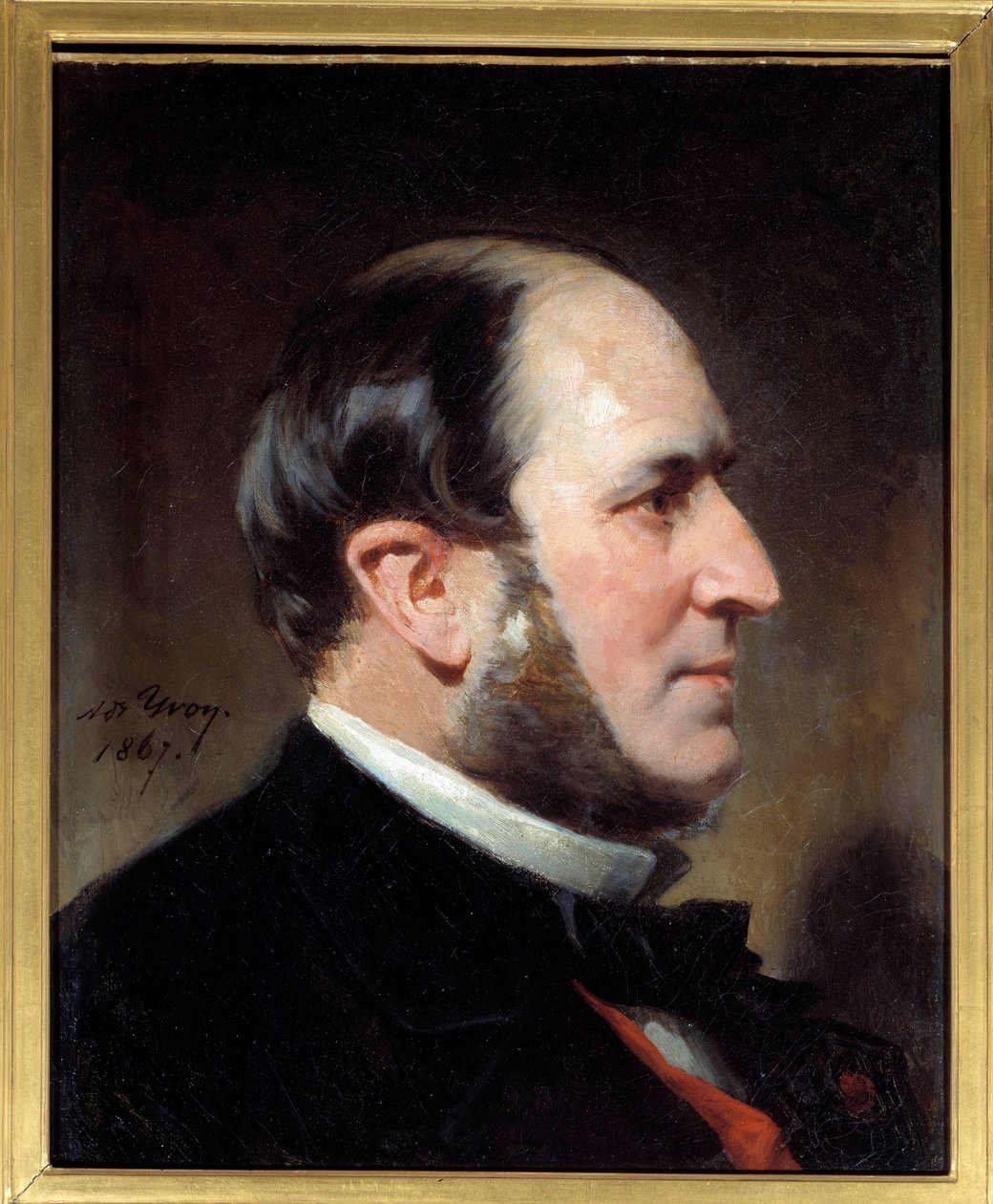 Portrét barona Eugena-Georges Haussmann, prefeta v Paříži (1809-1891) Stál u zrodu velkých renovačních prací města Paříže za Druhého císařství. Obraz Adolphe Yvon (1817-1893). Slunce 1867. 0,45 x 0,35 m Paříž, Musee Carnavalet od Adolphe Yvon