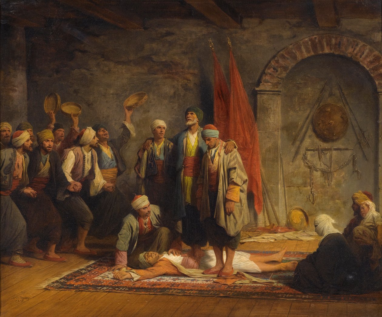 Rifai Sufi Ceremony pby Yvon, Adolphe od Adolphe Yvon