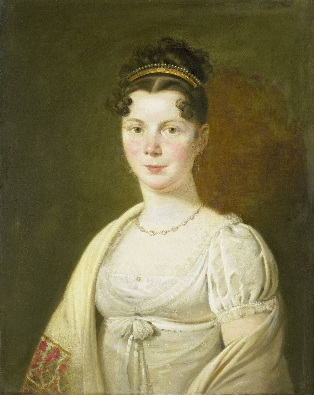 Portrét Wilhelminy Maria Haack (1786-1857), čtvrté manželky Gerrita Verdoorena od Adriaan de Lelie