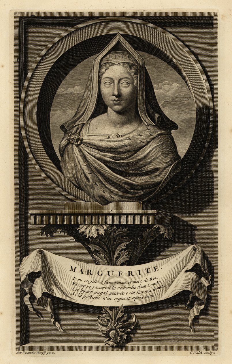 Margaret Tudor (1489-1541) (rytina) od Adriaan van der (after) Werff