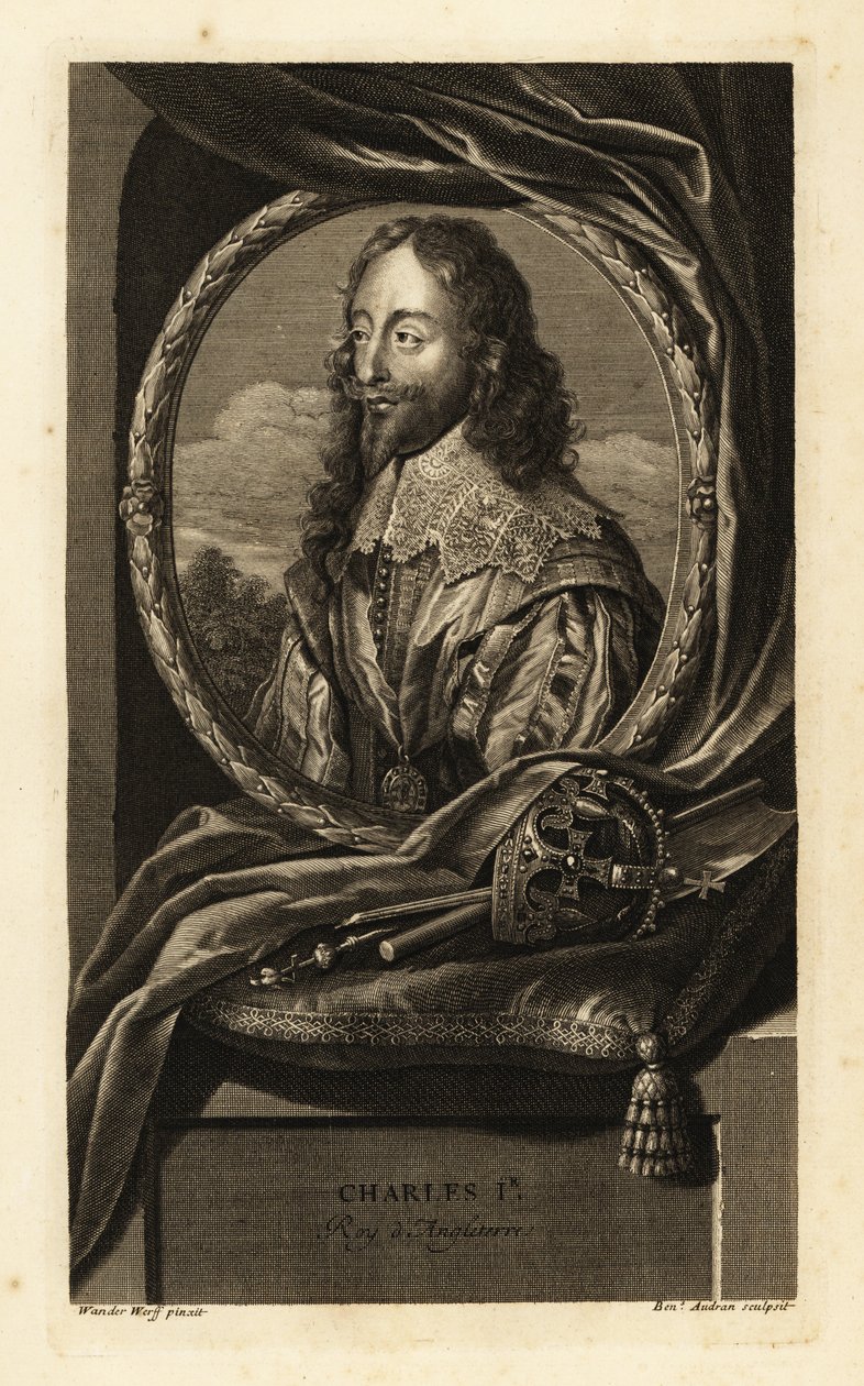 Portrét anglického krále Karla I od Adriaan van der (after) Werff