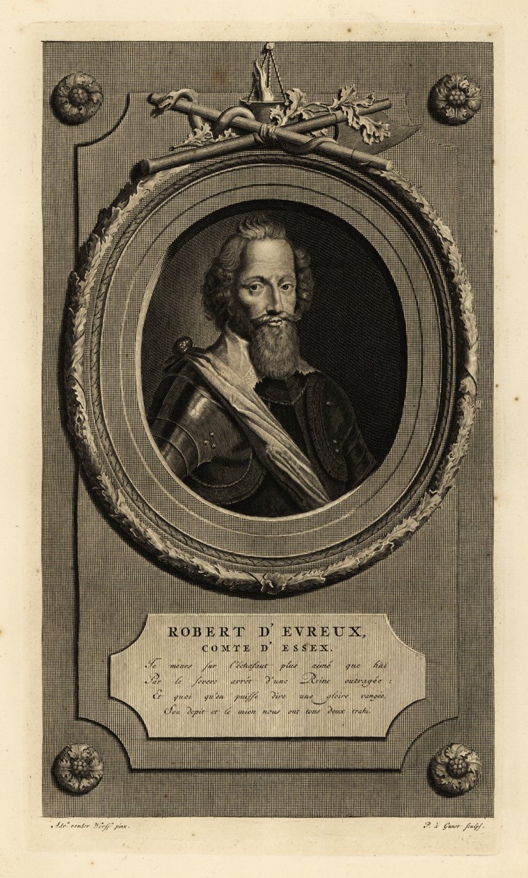 Robert Devereux, 2. hrabě z Essexu, oblíbenec Alžběty I. Robert d