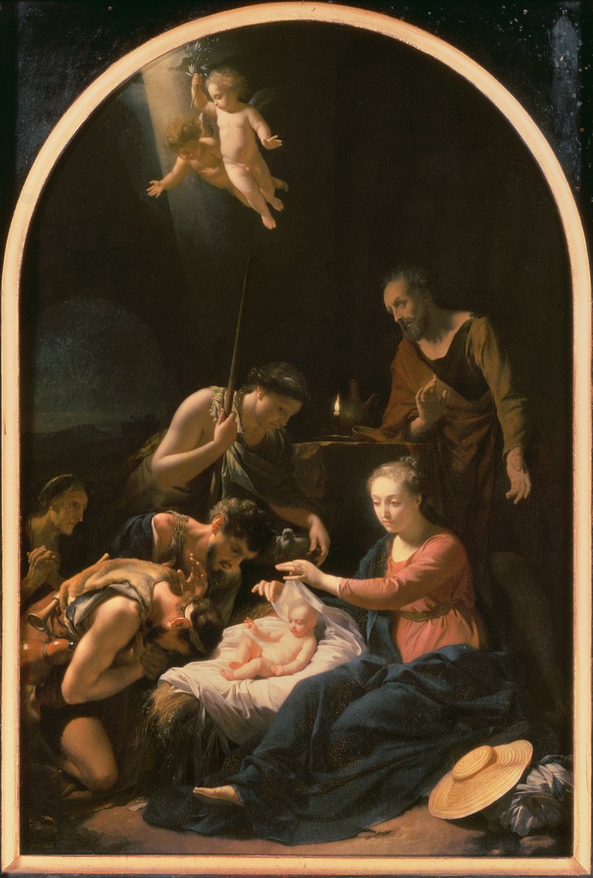 Klanění pastýřů, 1703 od Adriaan van der Werff