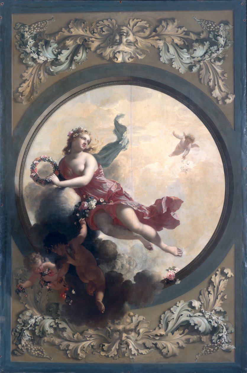 Flora with Flower-Scatter Putti, 1696 od Adriaan van der Werff