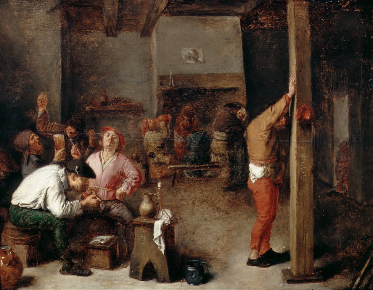 Interiér hospody od Adriaen Brouwer