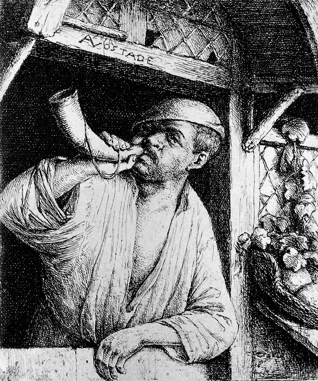 Pekař troubí od Adriaen Jansz. van Ostade