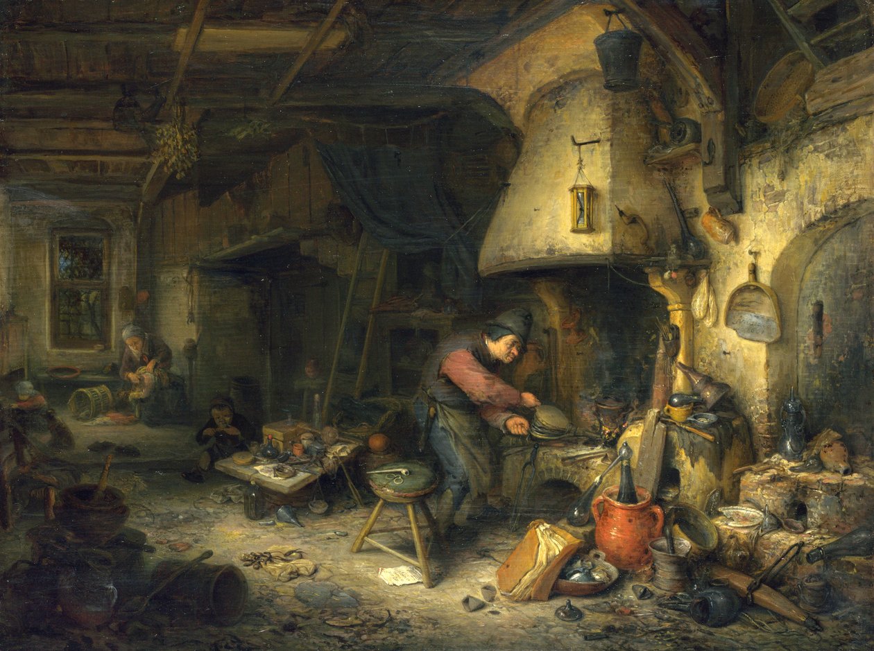 Alchymista od Adriaen Jansz. van Ostade