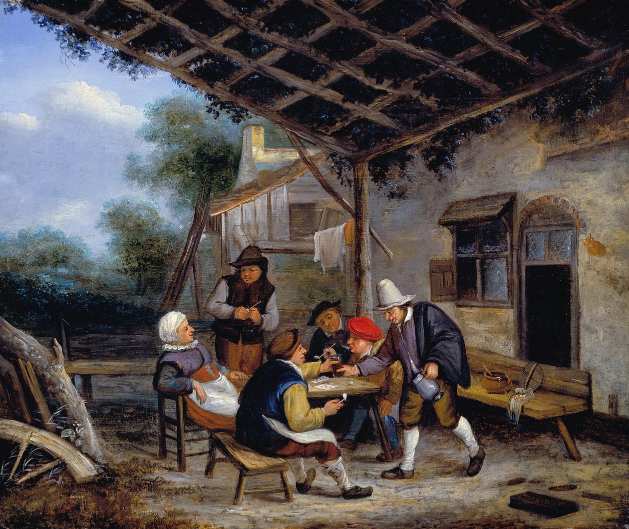 Rolníci pijí od Adriaen Jansz. van Ostade