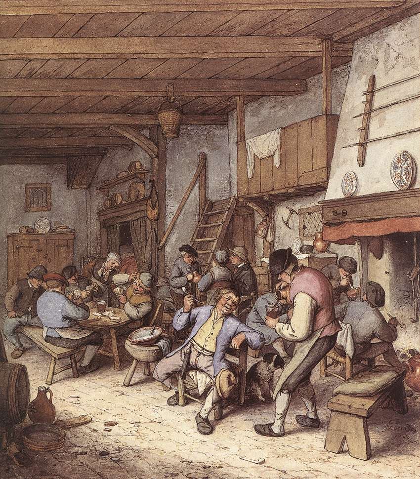 Interiér hospody od Adriaen Jansz. van Ostade