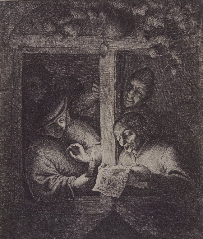 Zpěváci u okna od Adriaen Jansz. van Ostade