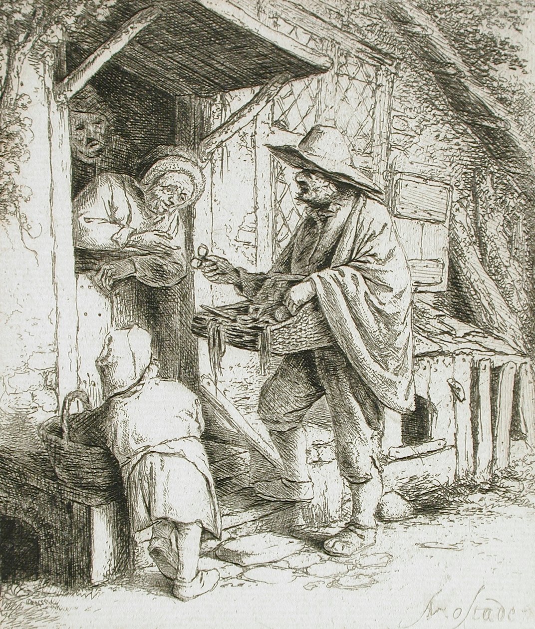 Prodejce brýlí od Adriaen Jansz. van Ostade