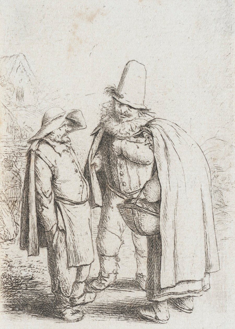 Tři groteskní figury od Adriaen Jansz. van Ostade