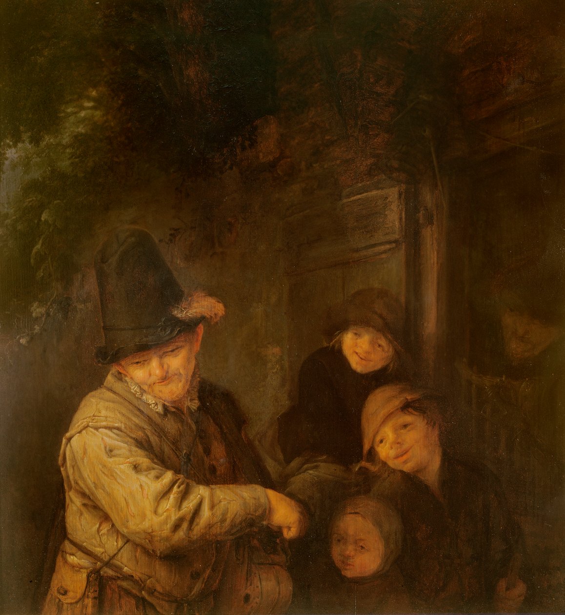 Potulný hudebník, 17. století od Adriaen Jansz. van Ostade