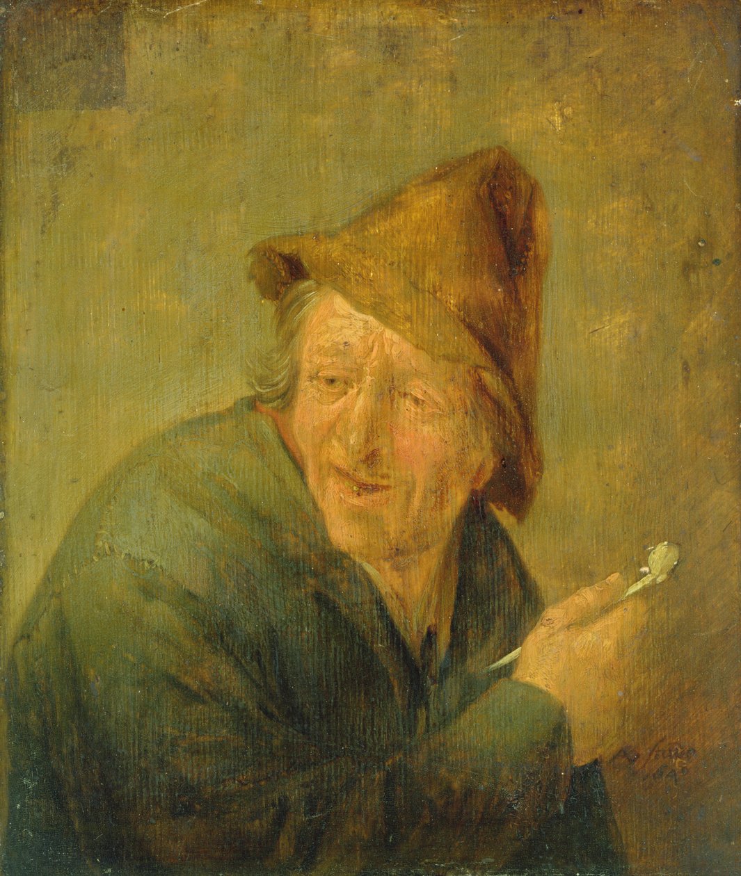 Kuřák, 1640 (olej na dubové desce) od Adriaen Jansz. van Ostade