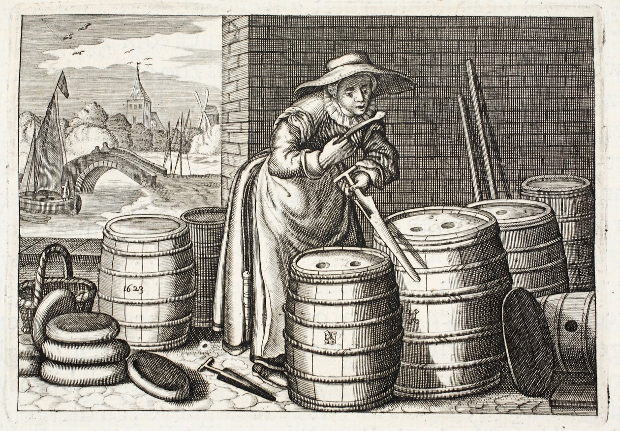 Falešná ilustrace z „Emblemata of Zinne-werk“ od Johannese de Brune (1589-1658), Jana Jacobse Schippera, Amsterdam, 1661 od Adriaen Pietersz van de Venne