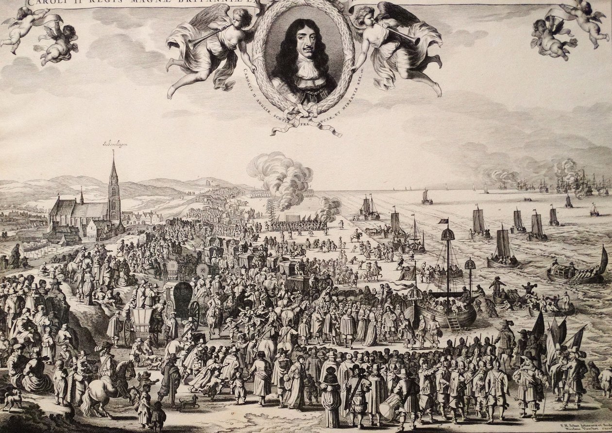 Odchod Karla II ze Scheveningenu od Adriaen Pietersz van de Venne