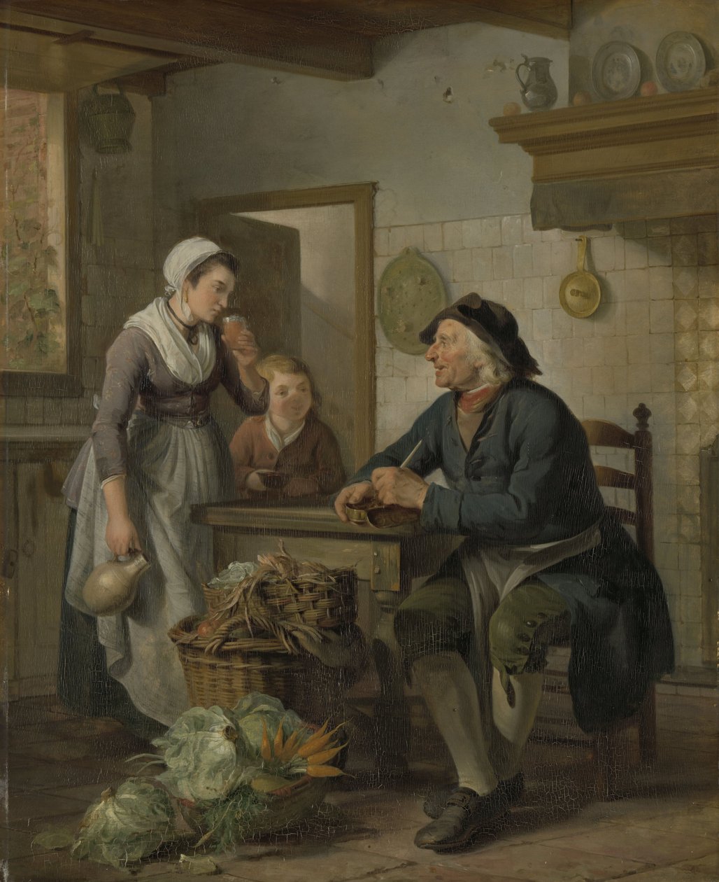 Ranní návštěva, 1796 od Adriaan de Lelie