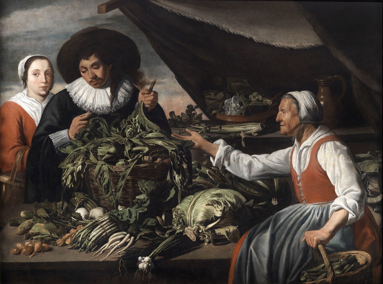 Starý prodejce zeleniny od Adriaen van Utrecht