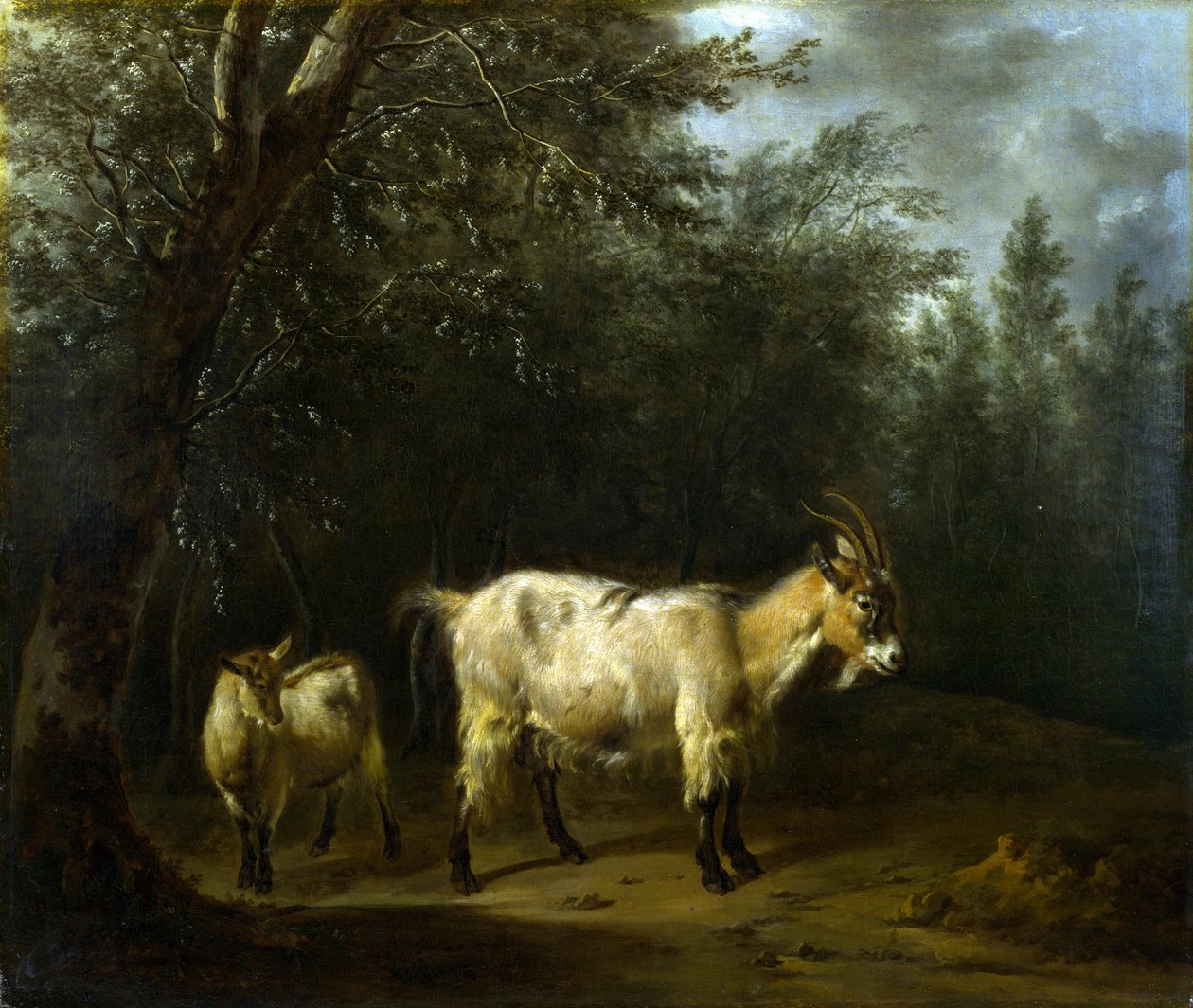 Koza a dítě od Adriaen van de Velde