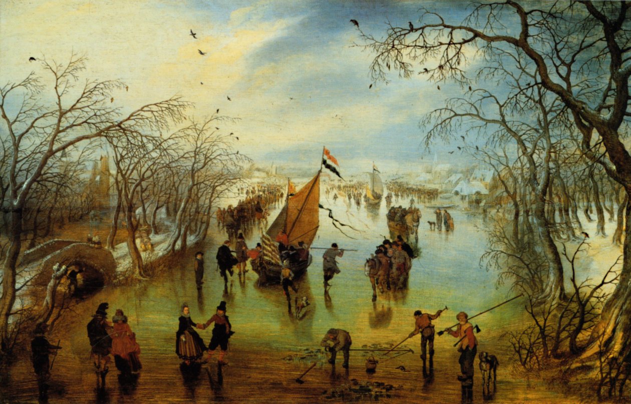 Zima od Adriaen van de Venne