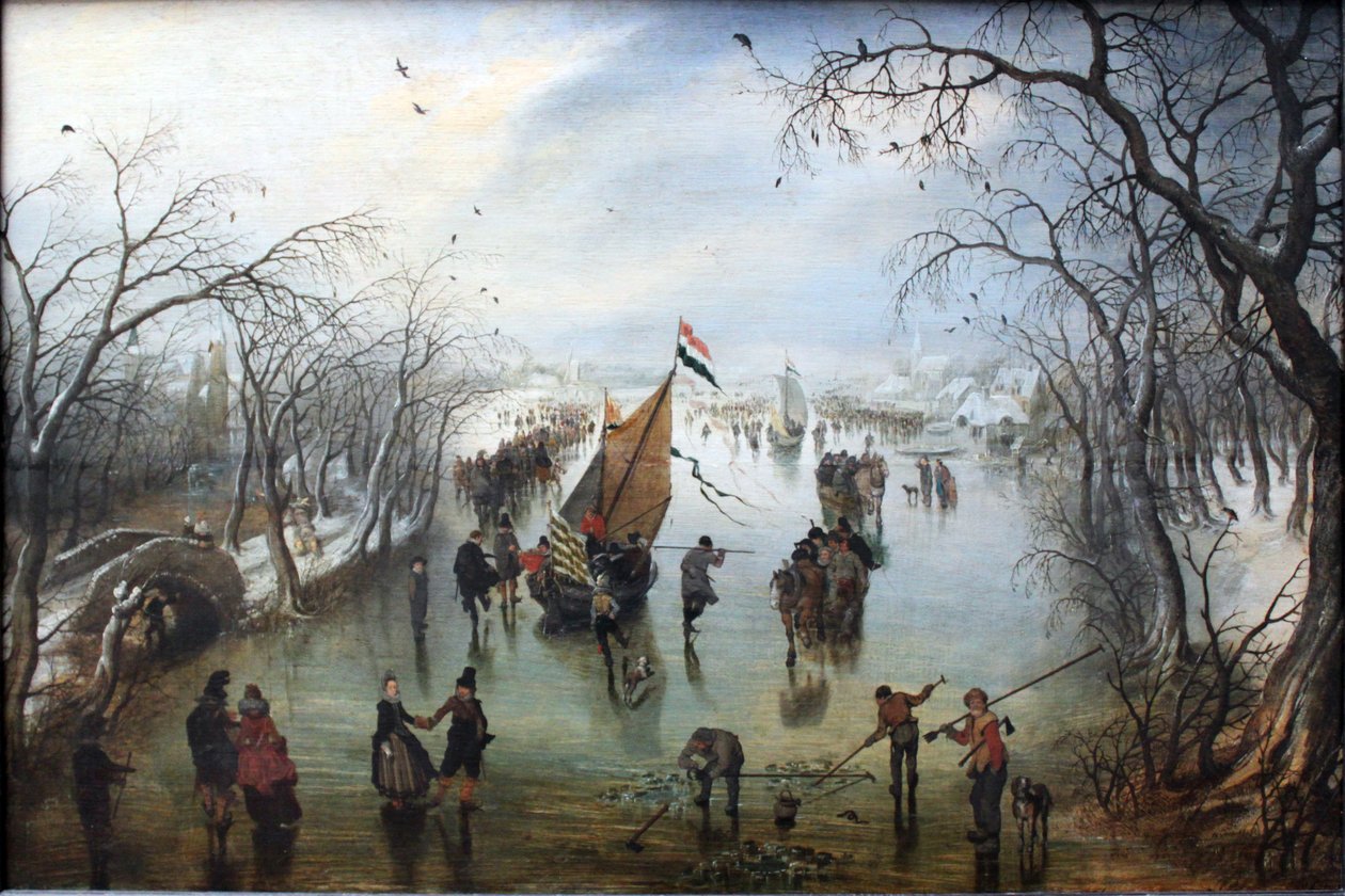 Zima od Adriaen van de Venne