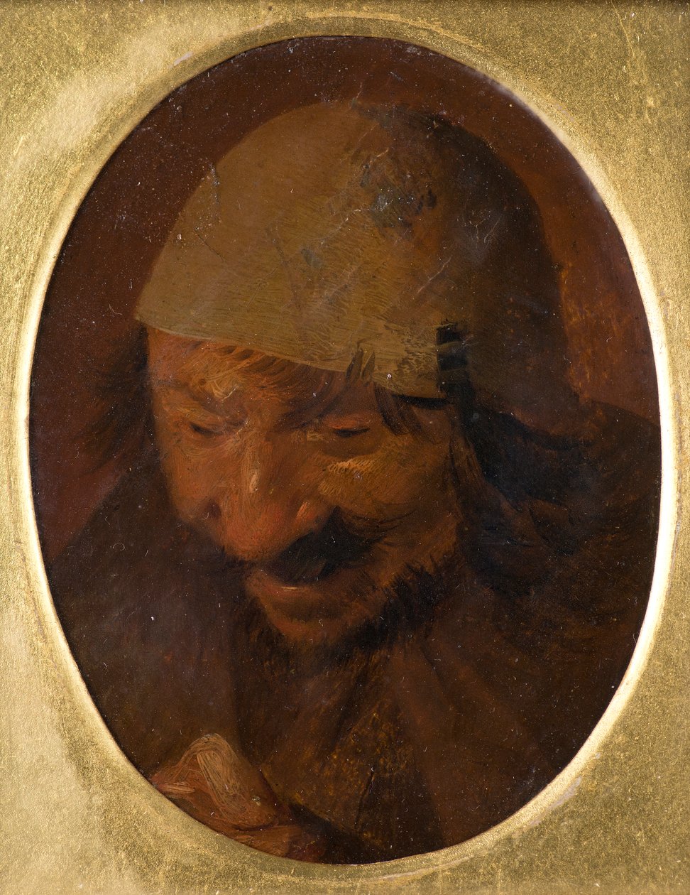 Portrét rolníka od Adriaen (attr.to) Brouwer