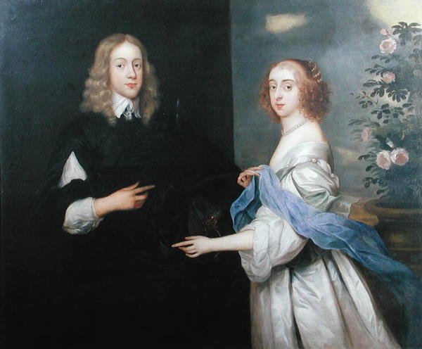 Jan van Hesse a jeho sestra Margaret († 1710) (olej na plátně) od Adriaen (circle of) Hanneman