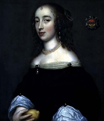 Portrét dámy, možná Margaret Lemon, kolem roku 1665 (olej na plátně) od Adriaen (circle of) Hanneman