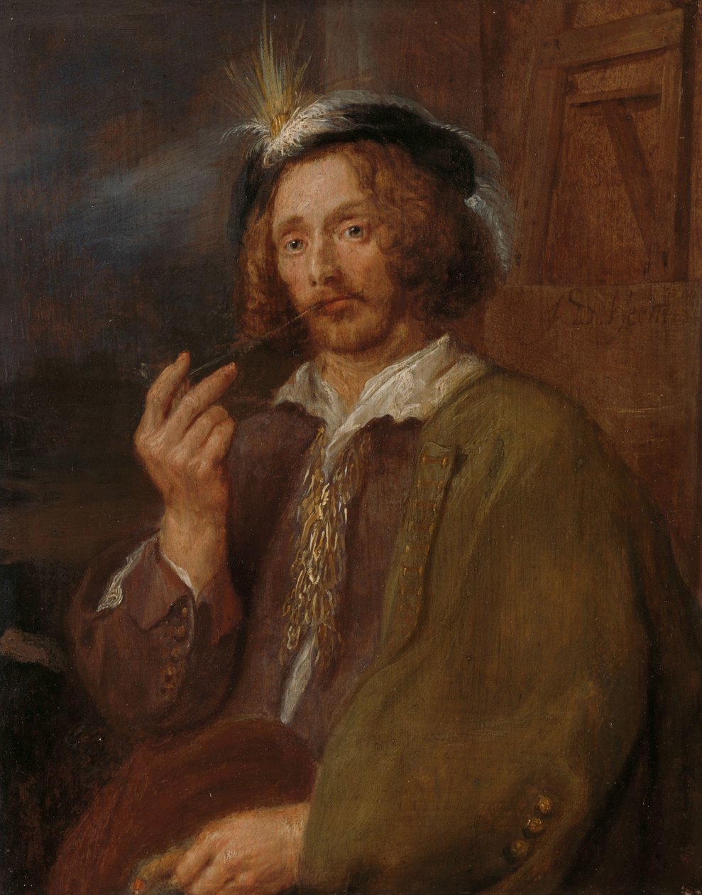 Malíř kouří dýmku od Adriaen Brouwer (follower of)