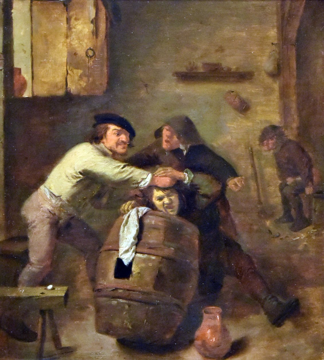 Adriaen Brouwer (asi 1605-před 1. dubnem 1638) Dva bojující rolníci MOU Oudenaarde 13-12-2018 od Adriaen Brouwer