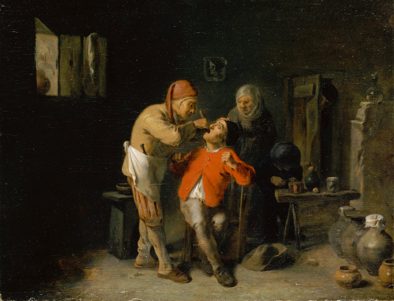U zubaře od Adriaen Brouwer
