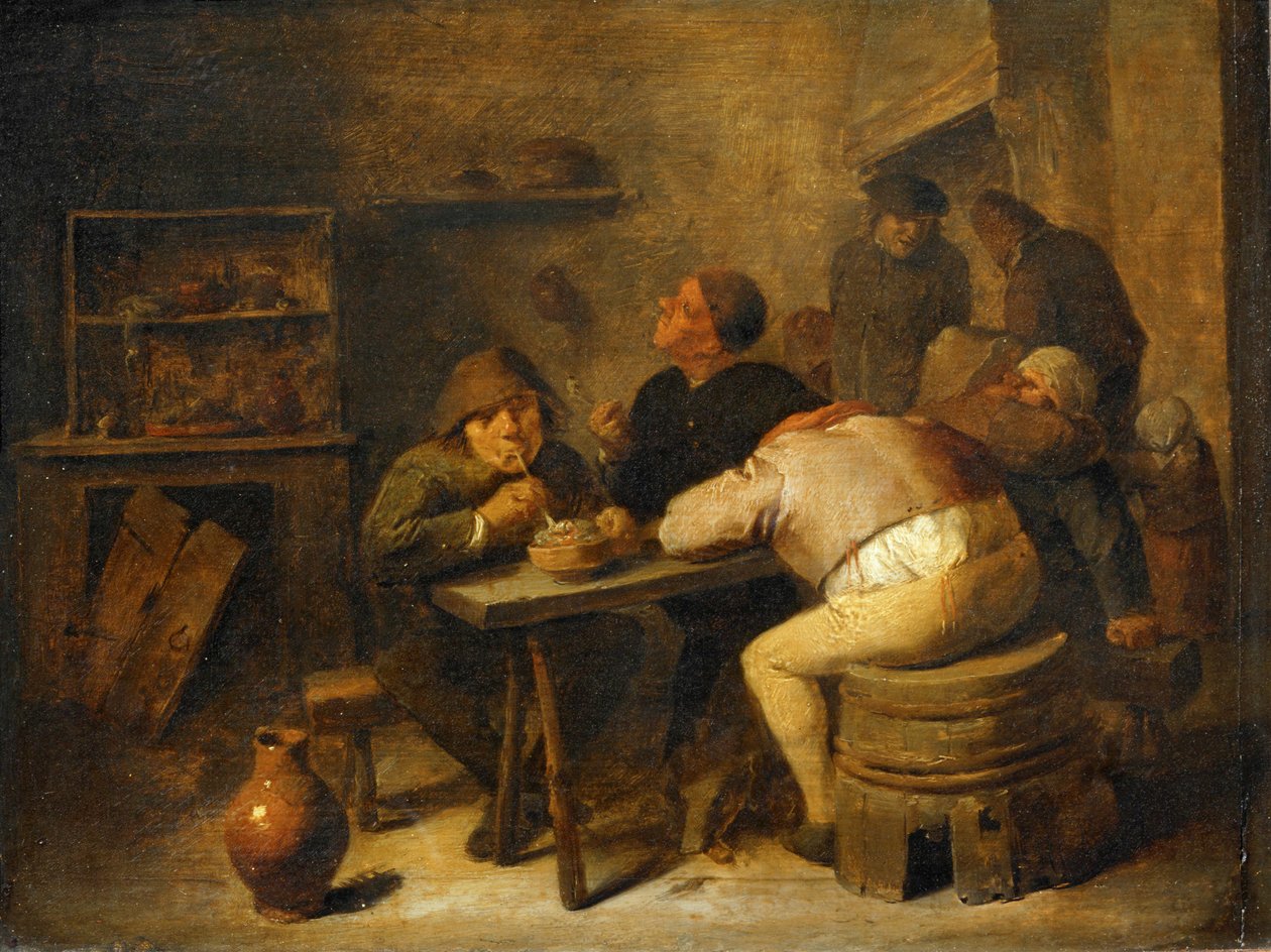Tabagie - Interiér veřejného domu ... od Adriaen Brouwer