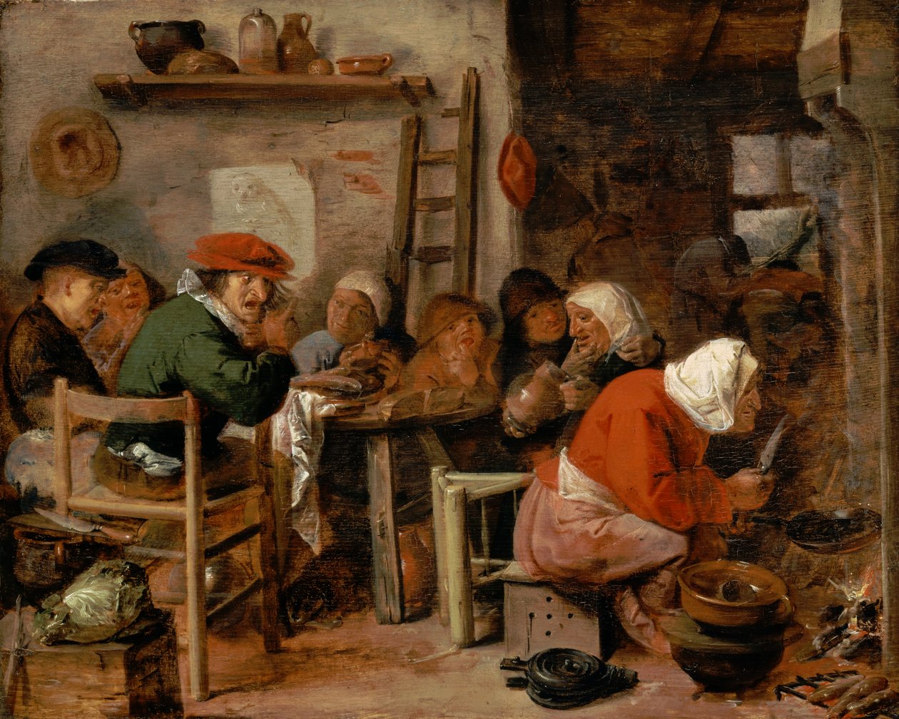 Žena dělá palačinky od Adriaen Brouwer