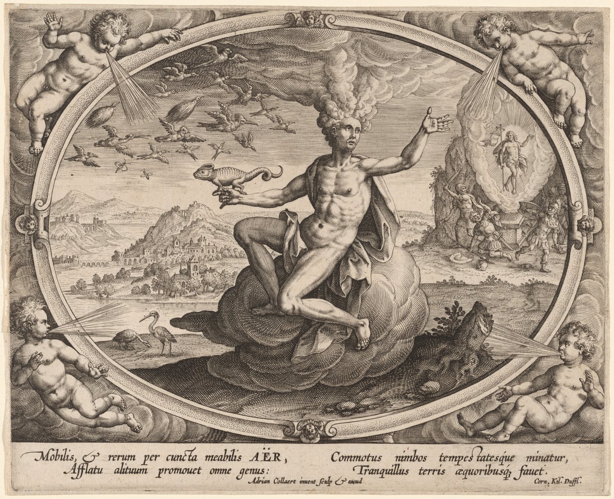 Aër (vzduch) od Adriaen Collaert