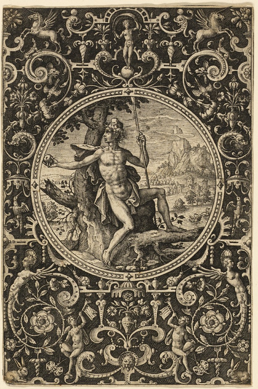 Pařížský soud od Adriaen Collaert