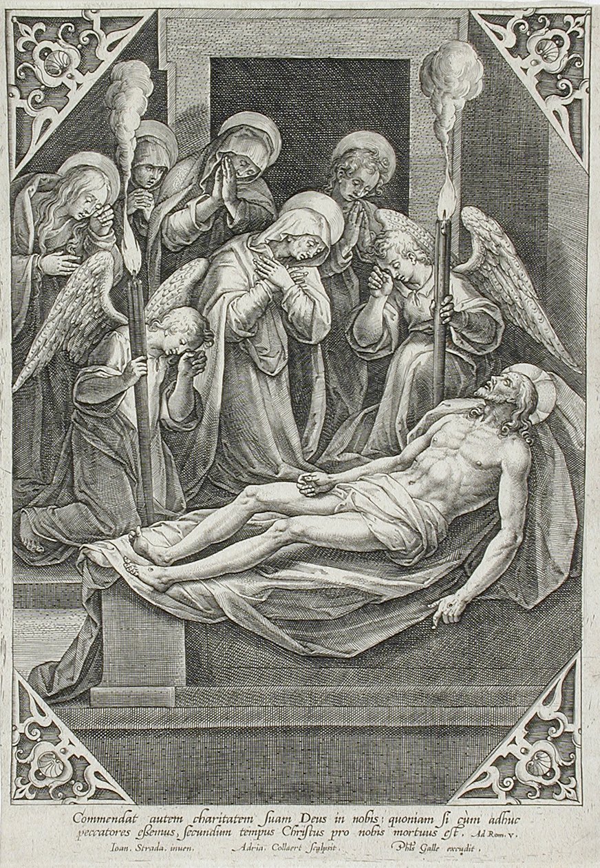 Oplakávání od Adriaen Collaert